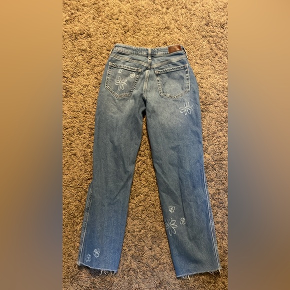 hollister jeans size 3 ultra high rise mom jeqns vintage stretch waist 26 - Picture 5 of 6